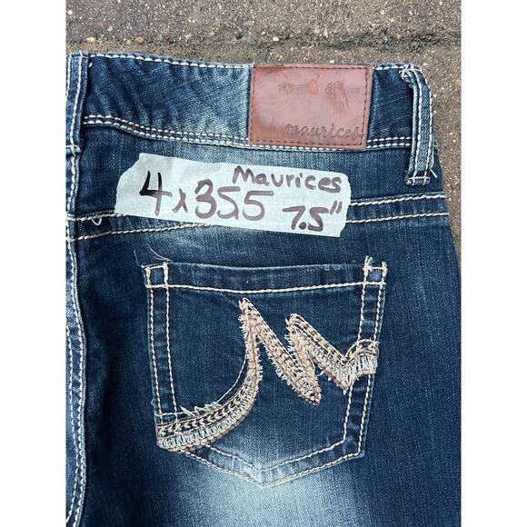 Maurices low rise dark bootcut jeans size 4x35.5 longs - Picture 4 of 5